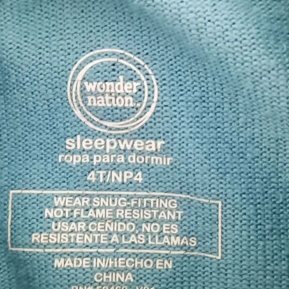 Wonder Nation space pajamas size 4 t and size 5t good condition $10 each - Picture 4 of 6